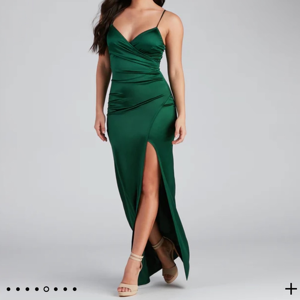 Green maxi dress